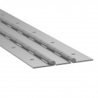 Heavy Duty Zinc Plated Steel Double Piano Hinge - 76.3mm Wide